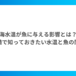 海水温が魚に与える影響とは？養殖で知っておきたい水温と魚の関係